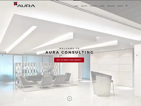 Aura Consulting Website by Nettl Melbourne