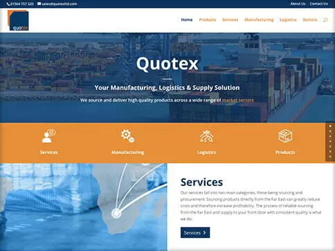 Quotex Ltd website by Nettl Of Stockport