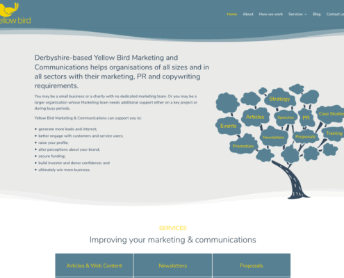 Yellow Bird Marketing and Communications Home Page