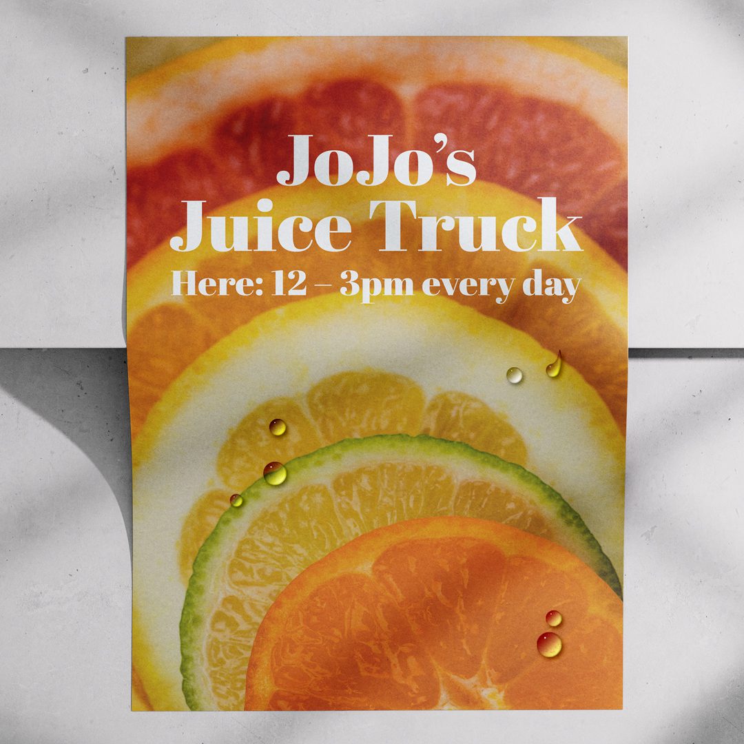 poster printing - Waterprook Poster Juice Bar 2